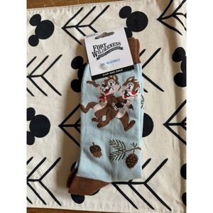 Disney Parks Fort WildernessChip n Dale Socks Women's 7-14 Men's 7-14 NWT